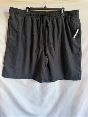 Amazon Essentials Men’s Black Athletic Drawcord Shorts